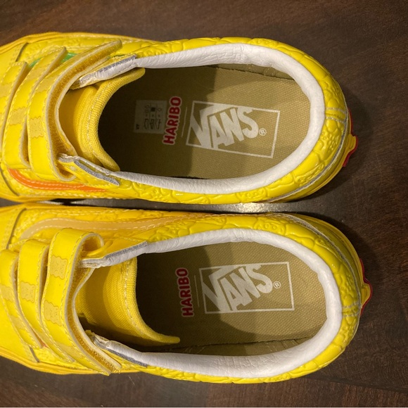 NWOT Vans X Haribo Old Skool V Shoe Yellow patent leather commemorative size 7.5 - Picture 6 of 10